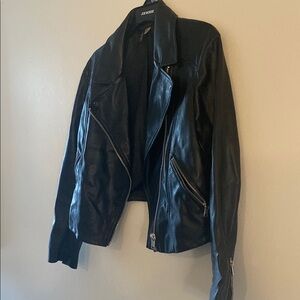 Divided H&M Black Leather Jacket
